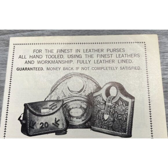 IV Livermore Saddlery Vintage Print Ad 1970s Western Bags Purses Fashion - Picture 4 of 6